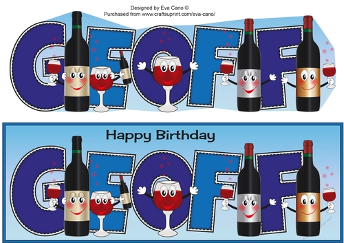 Funny Red Wine GEOFF large dl