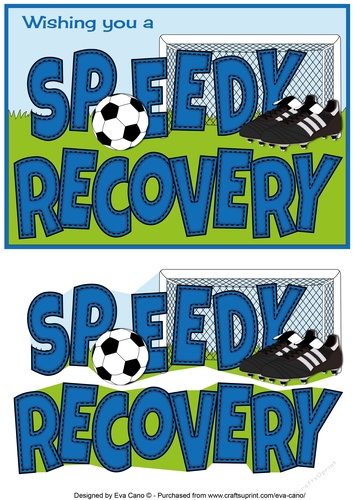 Blue Football Boots & Football SPEEDY RECOVERY