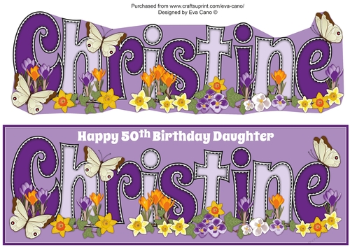 Flower Blossom CHRISTINE 50th large dl