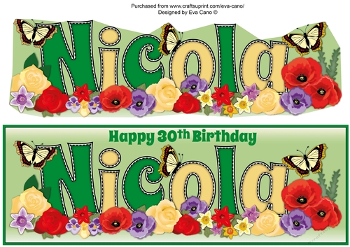 Flower Blossom NICOLA 30th large dl