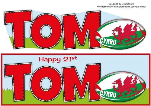 Welsh Rugby TOM 21st large dl