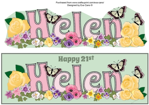 Flower Blossom HELEN 21st large dl