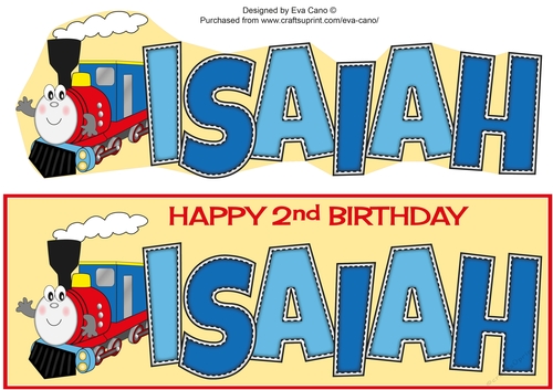 Terry the Train ISAIAH 2nd large dl