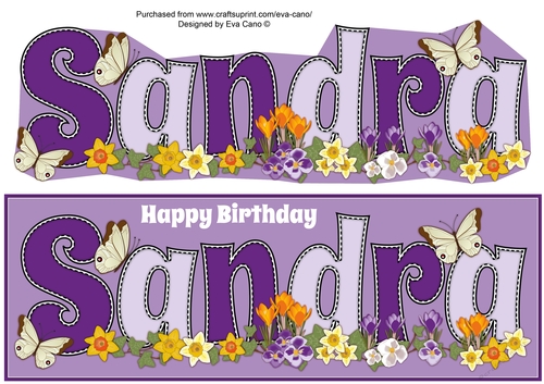 Flower Blossom SANDRA large dl