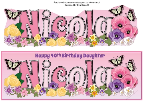 Flower Blossom NICOLA 40th large dl