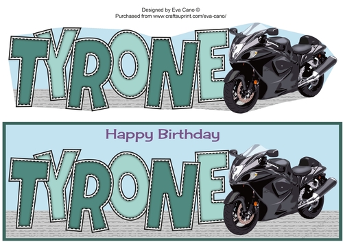 Motorbike TYRONE large dl