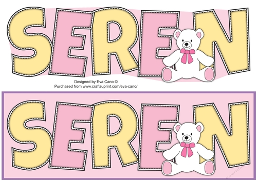 Cute Teddy SEREN large dl