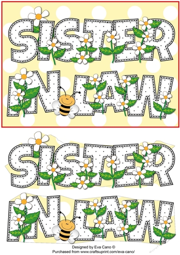 Flowers and Bees Sister in Law a5