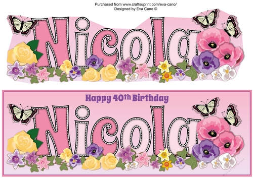Flower Blossom NICOLA 40th large dl 