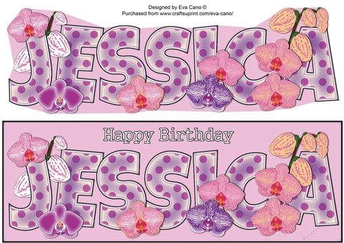 Beautiful Orchids JESSICA large dl