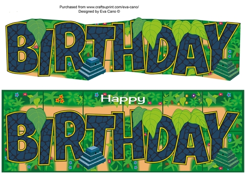Adventure Game BIRTHDAY large dl