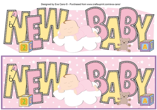 Baby Girl on Cloud NEW BABY large dl