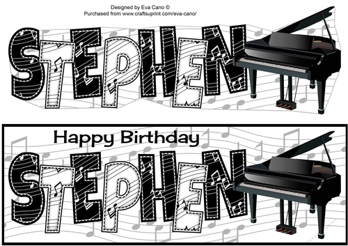 Piano Theme STEPHEN large dl