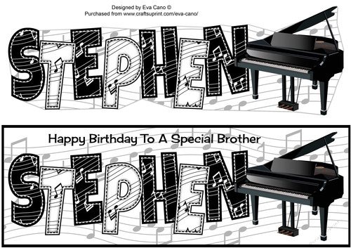 Piano Theme STEPHEN brother large dl
