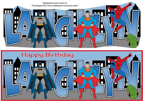 Superheroes LAICHLYN large dl