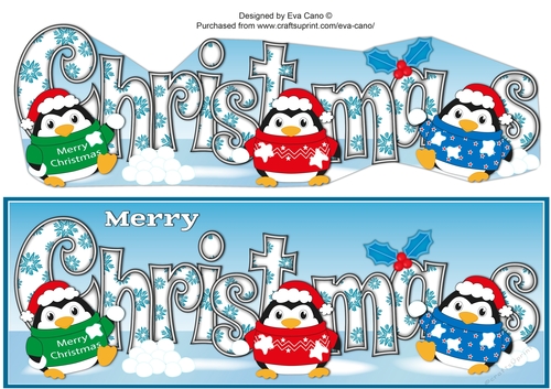 Christmas Fat Penguins CHRISTMAS large dl 2