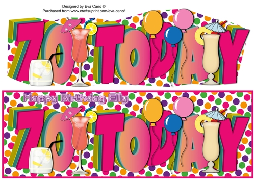 Balloons & Drinks 70 TODAY Elly large dl