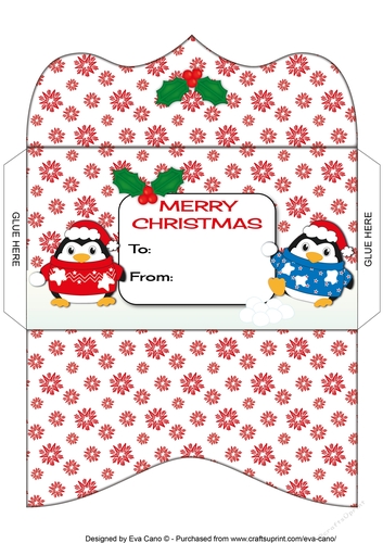Christmas Fat Penguins Money Wallet 2