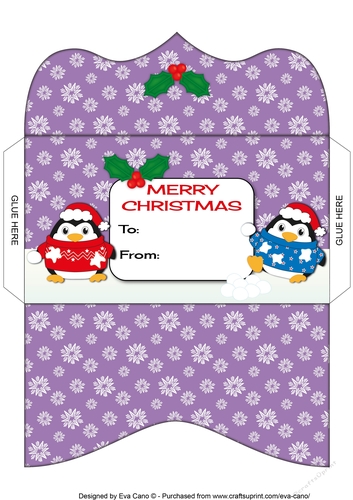 Christmas Fat Penguins Money Wallet 3
