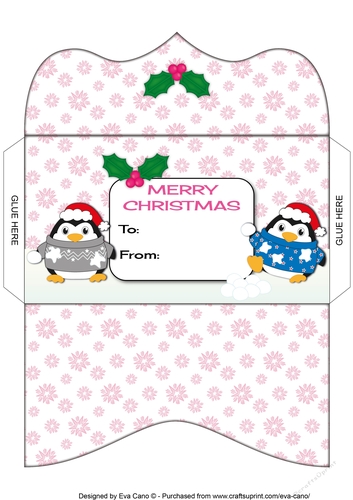 Christmas Fat Penguins Money Wallet 4