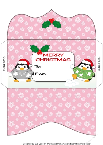 Christmas Fat Penguins Money Wallet 5