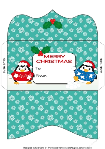 Christmas Fat Penguins Money Wallet 6