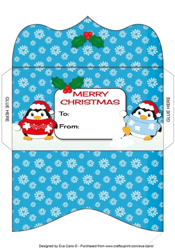 Christmas Fat Penguins Money Wallet 8