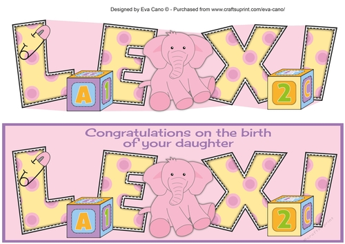 Cute Elephant LEXI large dl