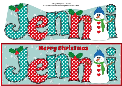Snowman JENNI large dl