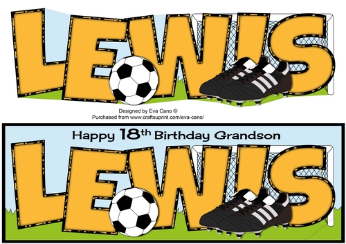 Football Boots & Football LEWIS 18th Grandson large dl