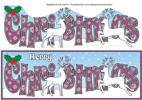 Christmas Reindeers CHRISTMAS large dl 2