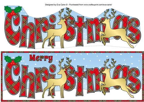 Christmas Reindeers CHRISTMAS large dl 3