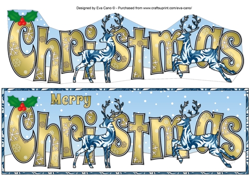 Christmas Reindeers CHRISTMAS large dl 4
