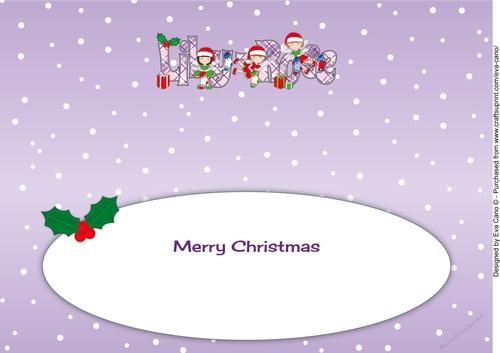 Christmas Fairies with Christmas Stockings LILY-ROSE large dl insert