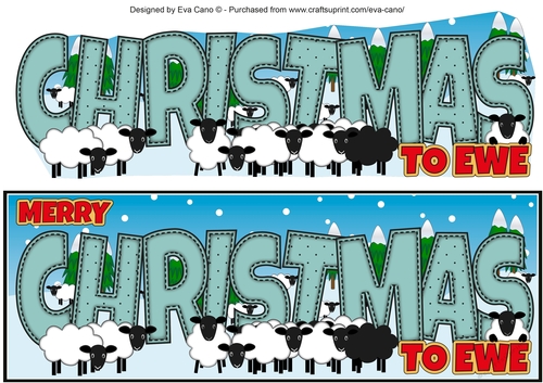 CHRISTMAS Sheep large dl