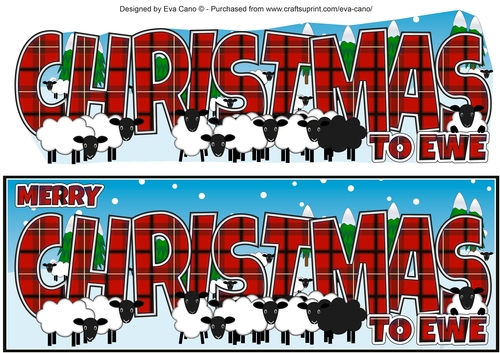 CHRISTMAS Sheep large dl 2