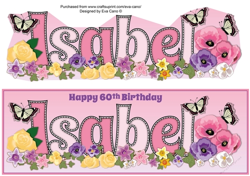 Flower Blossom ISABEL 60th large dl