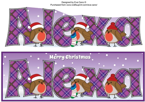 Christmas Robins ALEXA large dl