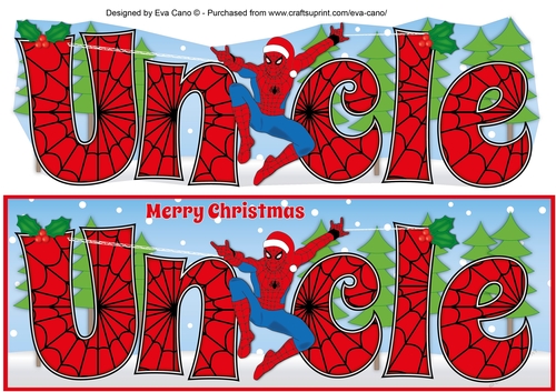 Christmas Spiderman UNCLE large dl