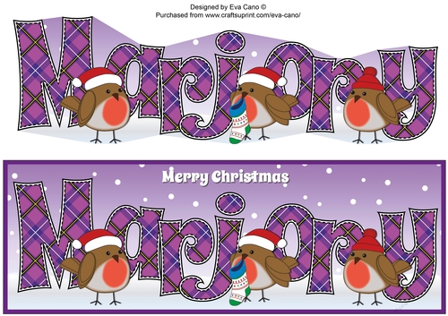 Christmas Robins MARJORY large dl