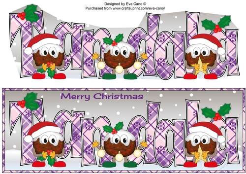 Crazy Christmas Puddings with Christmas decorations TANDALA large dl