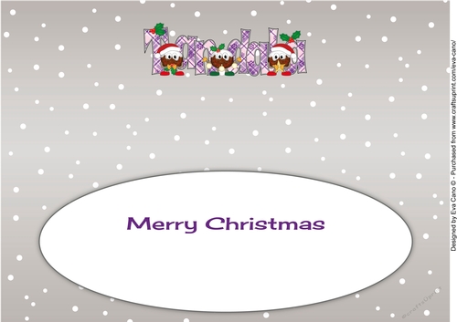 Crazy Christmas Puddings with Christmas decorations TANDALA large dl insert