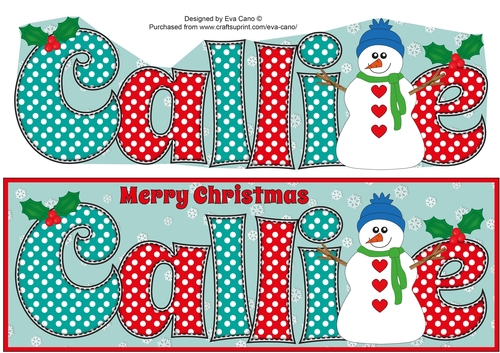 Snowman CALLIE large dl