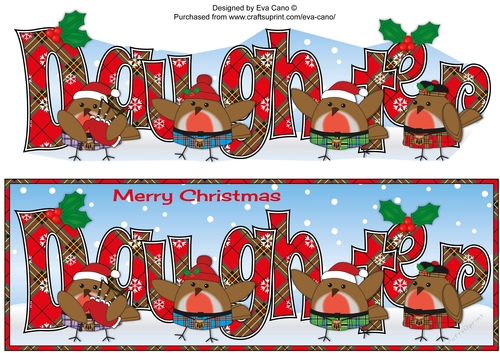 Scottish Christmas Robins DAUGHTER large dl 2