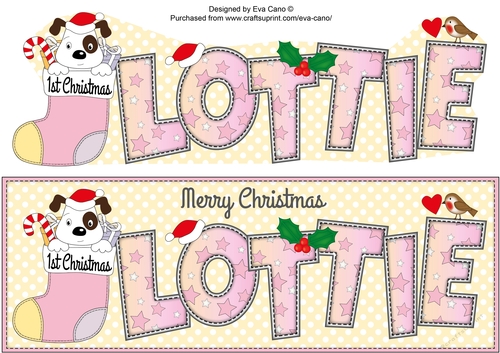 Patch 1st Xmas LOTTIE large dl