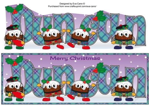 Crazy Scottish Christmas Puddings DUNCAN large dl
