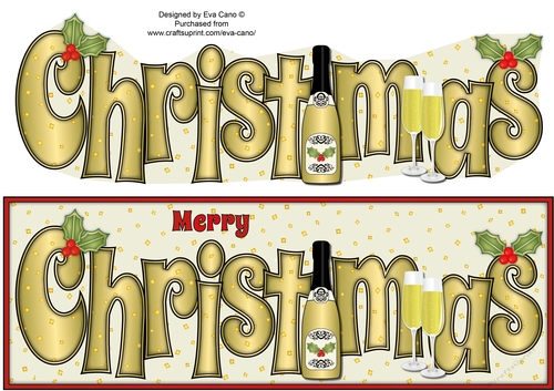 Christmas Champagne CHRISTMAS large dl 3