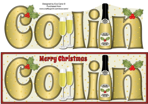 Christmas Champagne COLIN large dl