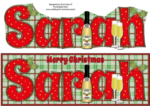 Christmas Champagne SARAH large dl