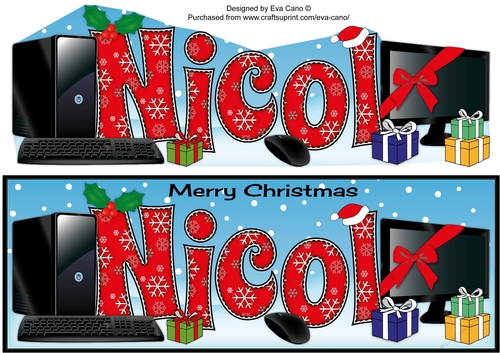Christmas Desktop Computer NICOL large dl